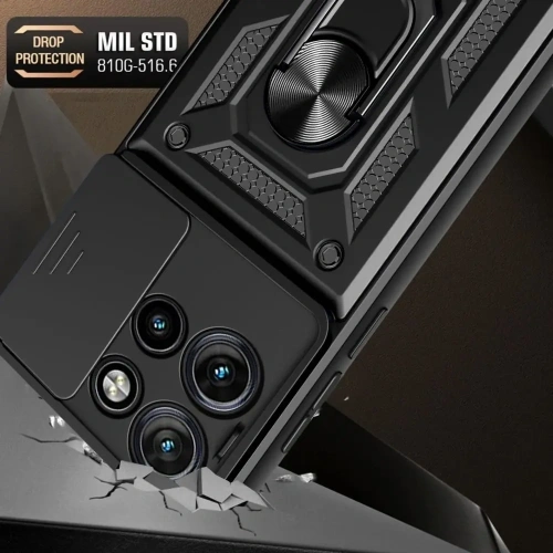 Etui Tech-Protect Camshield Pro Motorola Edge 50 Neo Black