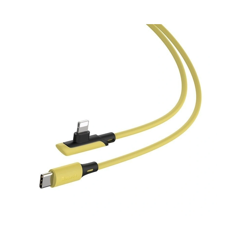 Hurtownia GSM - Kabel kątowy USB-C do Lightning Baseus Colourful, PD, 18W, 1.2m (żółty) - BSU1138YEL - {ean13} - Hurt