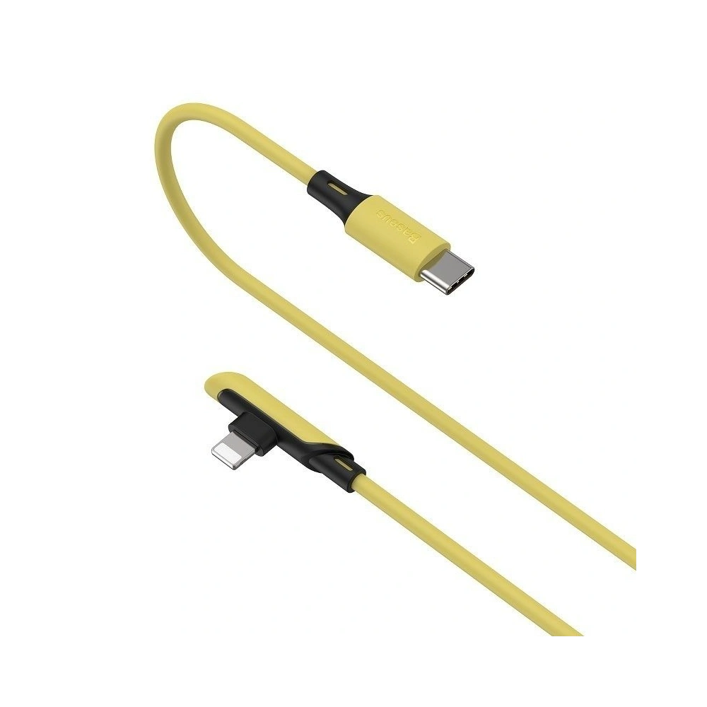 Hurtownia GSM - Kabel kątowy USB-C do Lightning Baseus Colourful, PD, 18W, 1.2m (żółty) - BSU1138YEL - {ean13} - Hurt