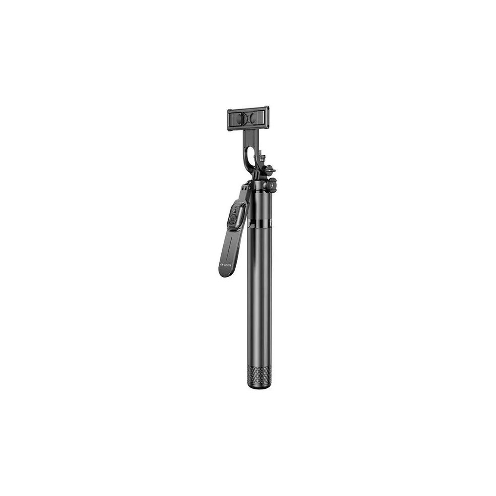 Wholesale AWEI X56 selfie stick aluminum alloy black - AWEI227 - {ean13} - Hurt