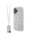 Hurtownia GSM - Guess GUHCP16SP4TDSCPP Apple iPhone 16 Hartschale Leder Metall Logo Strass Umhängetasche pink - GUE004053 - {ean13} - Hurt