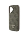 Hurtownia GSM - Guess GUHCP16SP4TDSCPW Apple iPhone 16 keménytok bőr fém logó strassz keresztpántos barna - GUE004051 - {ean13} - Hurt