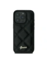 Etui Guess GUHCP16SPSQSQSK Apple iPhone 16 hardcase Quiled Metal Logo černý/black
