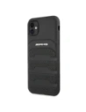 Hurtownia GSM - AMG AMHCN61GSEBK Apple iPhone 11 / XR husă tare din piele cu linii debosate neagră - MRS100 - {ean13} - Hurt