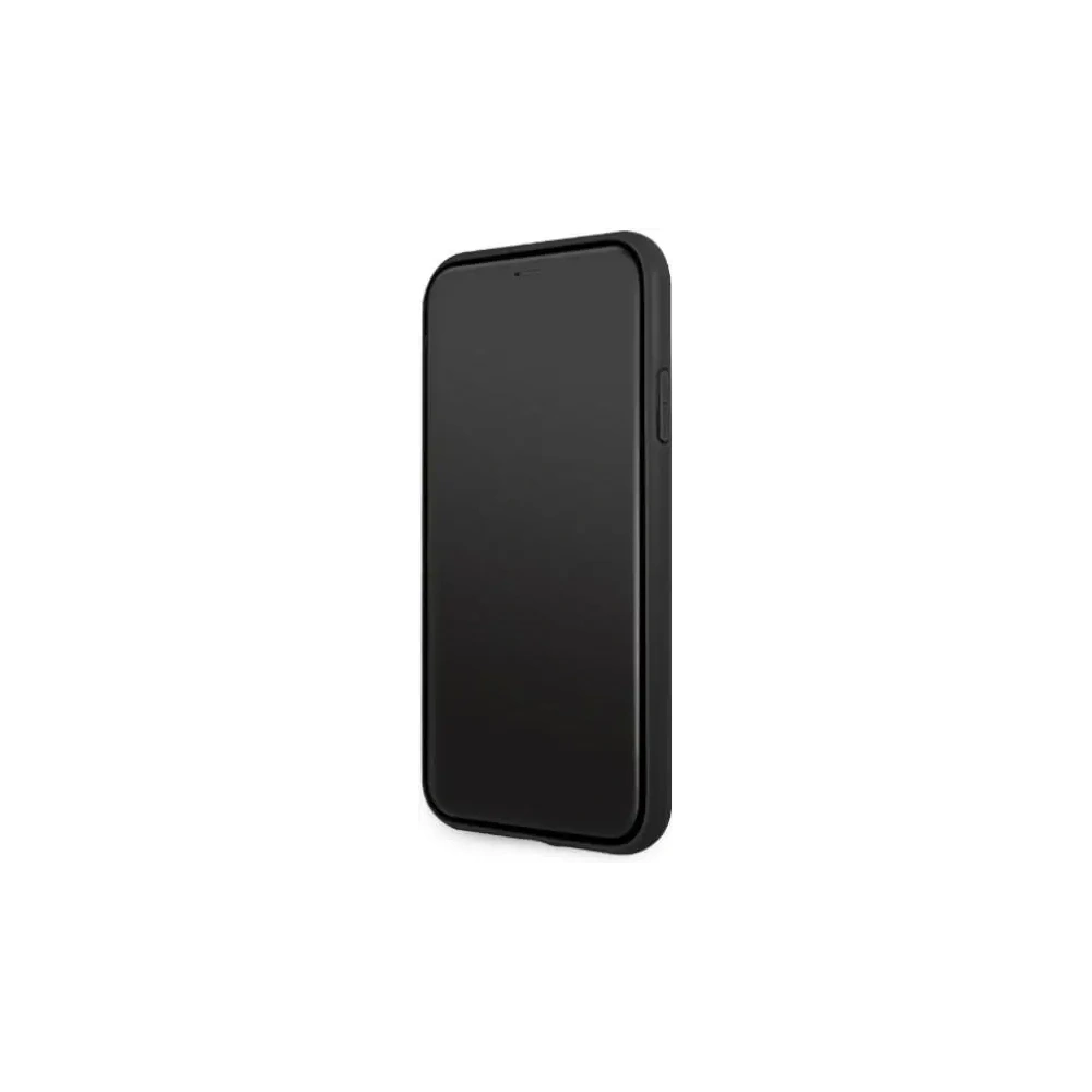 Hurtownia GSM - AMG AMHCN61GSEBK Apple iPhone 11 / XR husă tare din piele cu linii debosate neagră - MRS100 - {ean13} - Hurt