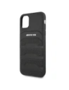 Hurtownia GSM - AMG AMHCN61GSEBK Apple iPhone 11 / XR husă tare din piele cu linii debosate neagră - MRS100 - {ean13} - Hurt