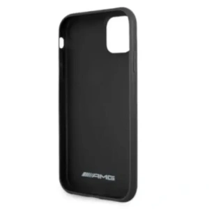 Hurtownia GSM - AMG AMHCN61GSEBK Apple iPhone 11 / XR husă tare din piele cu linii debosate neagră - MRS100 - {ean13} - Hurt