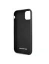 Hurtownia GSM - AMG AMHCN61GSEBK Apple iPhone 11 / XR husă tare din piele cu linii debosate neagră - MRS100 - {ean13} - Hurt
