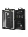 Hurtownia GSM - AMG AMHCN61GSEBK Apple iPhone 11 / XR husă tare din piele cu linii debosate neagră - MRS100 - {ean13} - Hurt
