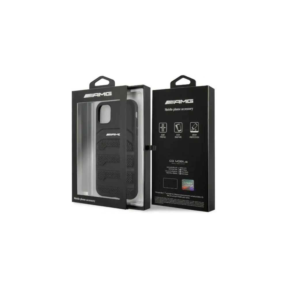 Hurtownia GSM - Etui AMG AMHCN61GSEBK Apple iPhone 11 / XR hardcase Leather Debossed Lines černý/black - MRS100 - {ean13} - Hurt