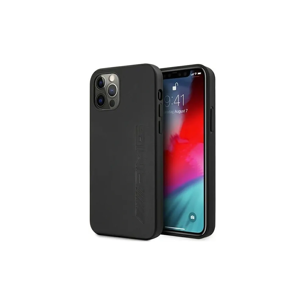 Hurtownia GSM - Etui AMG AMHCP12LDOLBK Apple iPhone 12 Pro Max hardcase Leather Hot Stamped černá/black - MRS102 - {ean13} - Hurt