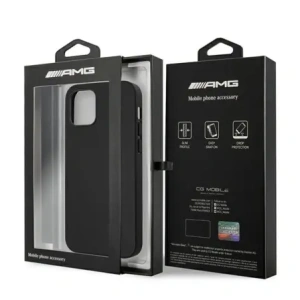 Hurtownia GSM - Etui AMG AMHCP12LDOLBK Apple iPhone 12 Pro Max hardcase Leather Hot Stamped černá/black - MRS102 - {ean13} - Hurt
