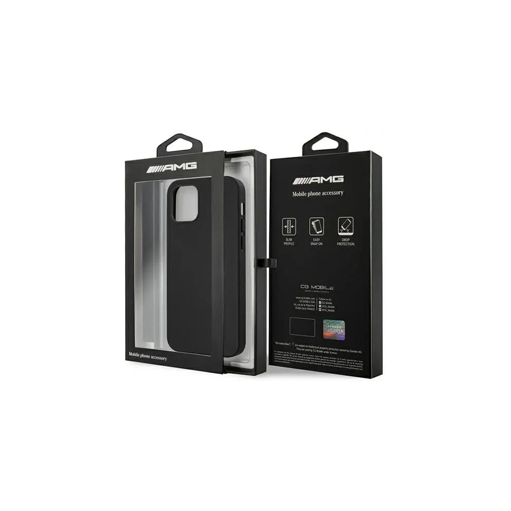 Hurtownia GSM - Etui AMG AMHCP12LDOLBK Apple iPhone 12 Pro Max hardcase Leather Hot Stamped černá/black - MRS102 - {ean13} - Hurt