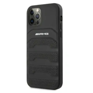 Hurtownia GSM - Etui AMG AMHCP12LGSEBK Apple iPhone 12 Pro Max hardcase Leather Debossed Lines czarny/black - MRS103 - {ean13} - Hurt