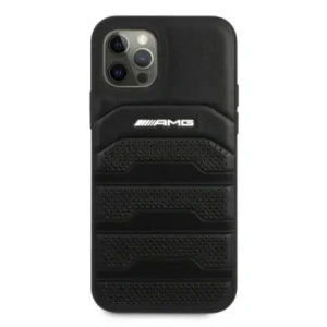 Hurtownia GSM - Etui AMG AMHCP12LGSEBK Apple iPhone 12 Pro Max hardcase Leather Debossed Lines czarny/black - MRS103 - {ean13} - Hurt