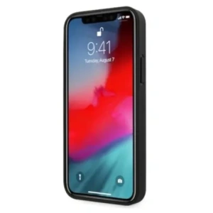 Hurtownia GSM - Etui AMG AMHCP12LGSEBK Apple iPhone 12 Pro Max hardcase Leather Debossed Lines czarny/black - MRS103 - {ean13} - Hurt