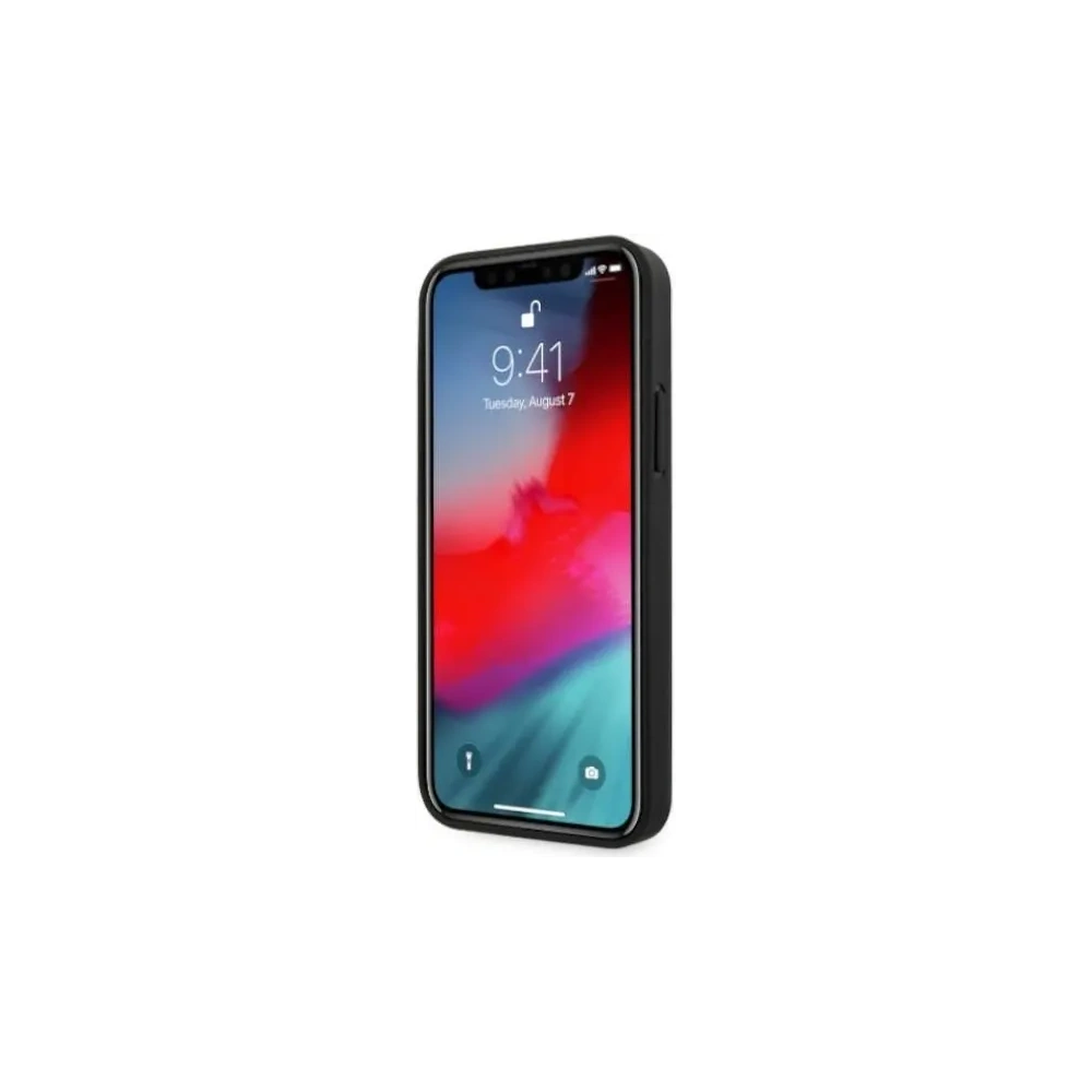 Hurtownia GSM - Etui AMG AMHCP12LGSEBK Apple iPhone 12 Pro Max hardcase kožené s raženými liniemi černé/black - MRS103 - {ean13} - Hurt