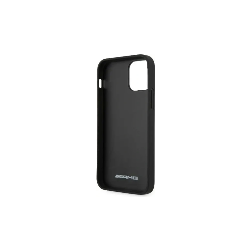 Hurtownia GSM - Etui AMG AMHCP12LGSEBK Apple iPhone 12 Pro Max hardcase kožené s raženými liniemi černé/black - MRS103 - {ean13} - Hurt