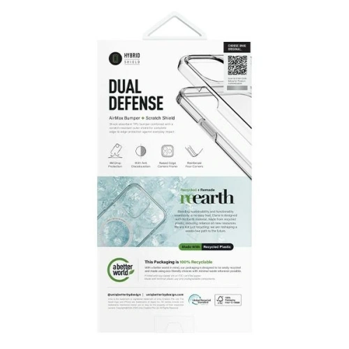 Etui UNIQ Clario Apple iPhone 16 Plus Magclick Charging przeźroczysty/lucent clear