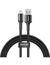 Kabel lightning z podświetleniem LED Baseus Halo 2.4A 1m (czarny)