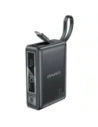 AWEI P87K 10000mAh powerbank de 30W cu cablu USB-C încorporat, negru