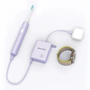 Hurtownia GSM - AWEI P87K 10000mAh 30W Powerbank mit integriertem USB-C-Kabel schwarz - AWEI229 - {ean13} - Hurt