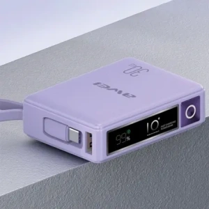 Hurtownia GSM - Powerbanka AWEI P87K 10000mAh 30W s vestavěným kabelem USB-C černá/black - AWEI229 - {ean13} - Hurt