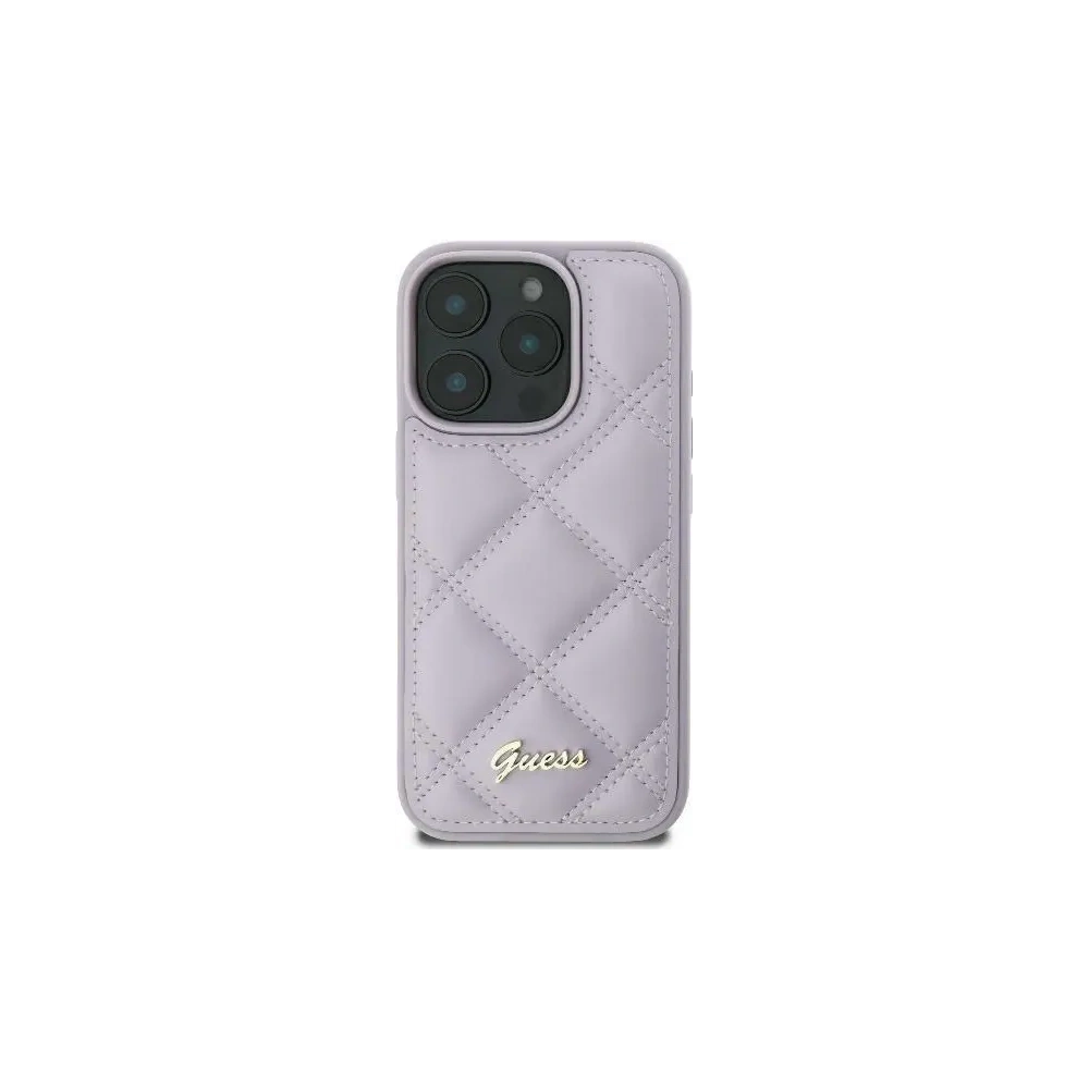 Hurtownia GSM - Guess GUHCP16SPSQSQSU Apple iPhone 16 Hartschale Quiled Metall-Logo helllila - GUE004050 - {ean13} - Hurt