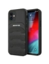 AMG AMHCP12SGSEBK Apple iPhone 12 mini hardcase Leather Debossed Lines black