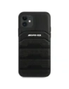 Hurtownia GSM - AMG AMHCP12SGSEBK Apple iPhone 12 mini kemény tok bőr dombornyomott vonalakkal fekete - MRS108 - {ean13} - Hurt