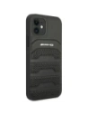 Hurtownia GSM - AMG AMHCP12SGSEBK Apple iPhone 12 mini kemény tok bőr dombornyomott vonalakkal fekete - MRS108 - {ean13} - Hurt