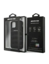 Hurtownia GSM - AMG AMHCP12SGSEBK Apple iPhone 12 mini kemény tok bőr dombornyomott vonalakkal fekete - MRS108 - {ean13} - Hurt