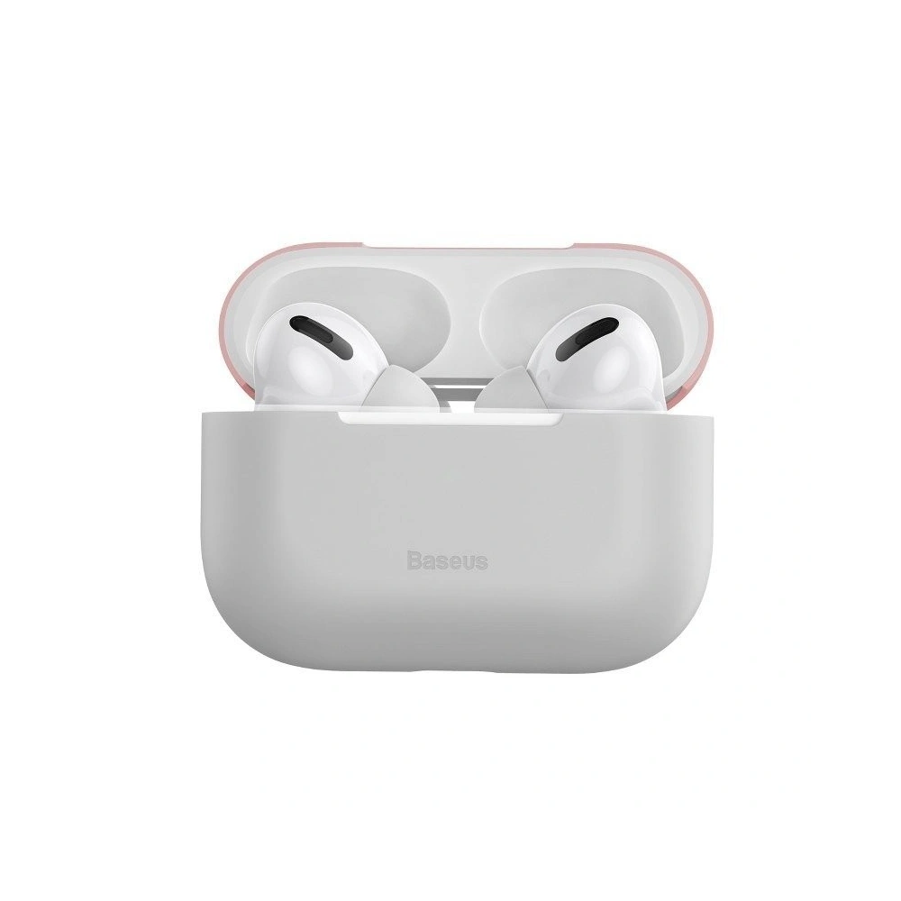 Hurtownia GSM - Silikonhülle Baseus Super Thin für Apple AirPods Pro (grau-rosa) - BSU1149GRYPNK - {ean13} - Hurt