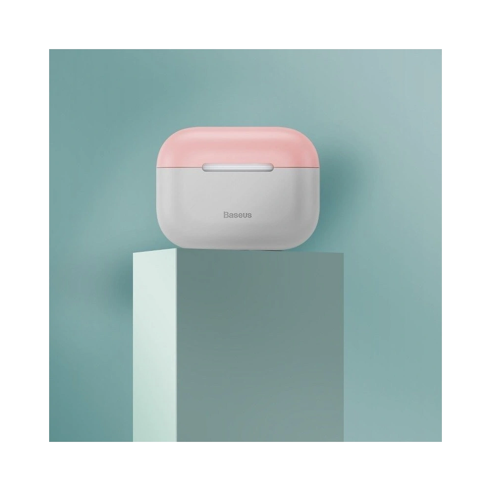 Hurtownia GSM - Silikonhülle Baseus Super Thin für Apple AirPods Pro (grau-rosa) - BSU1149GRYPNK - {ean13} - Hurt