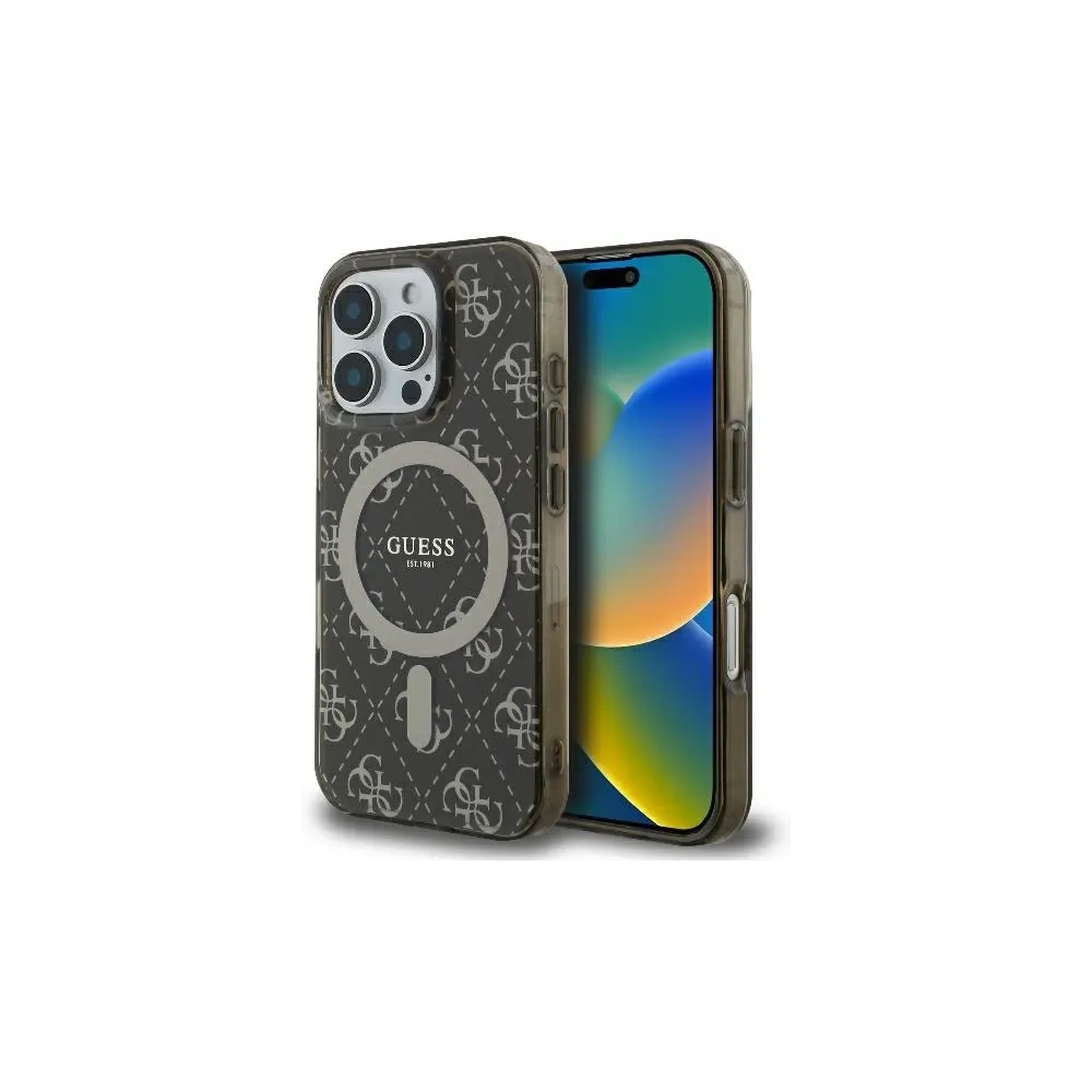 Hurtownia GSM - Guess GUHMP16LH4DTEW Apple iPhone 16 Pro Hardcase IML 4G Hintergrund MagSafe braun - GUE003970 - {ean13} - Hurt