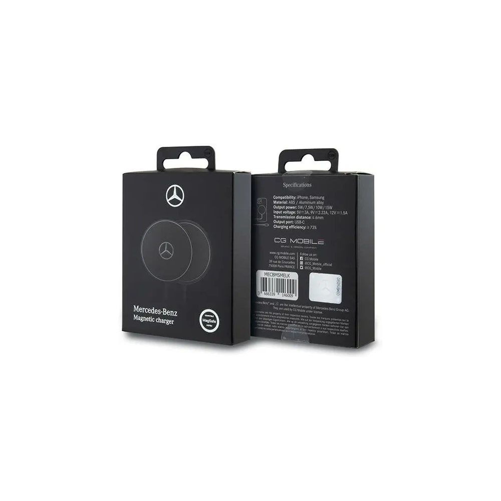 Hurtownia GSM - Mercedes MECBMSMELK 15W MagSafe vezeték nélküli töltő fekete - MRS109 - {ean13} - Hurt
