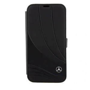 Hurtownia GSM - Etui Mercedes MEBKP15L8ROLK Apple iPhone 15 Pro bookcase Leather Wave Patern czarny/black - MRS110 - {ean13} - Hurt