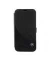 Hurtownia GSM - Mercedes MEBKP15L8ROLK Apple iPhone 15 Pro husă din piele cu model Wave neagră - MRS110 - {ean13} - Hurt