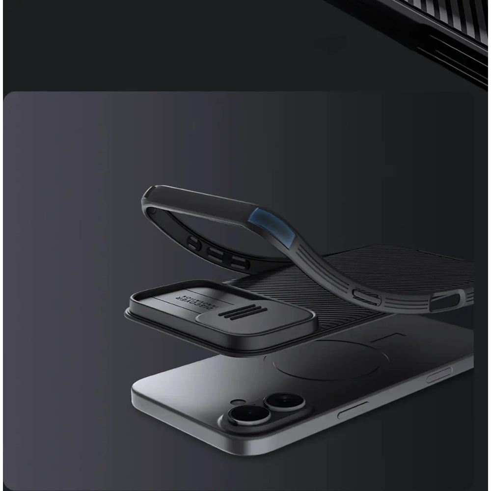 Hurtownia GSM - Etui Nillkin CamShield Pro Magnetic Case na Apple iPhone 16 czarne - NLK1607 - {ean13} - Hurt