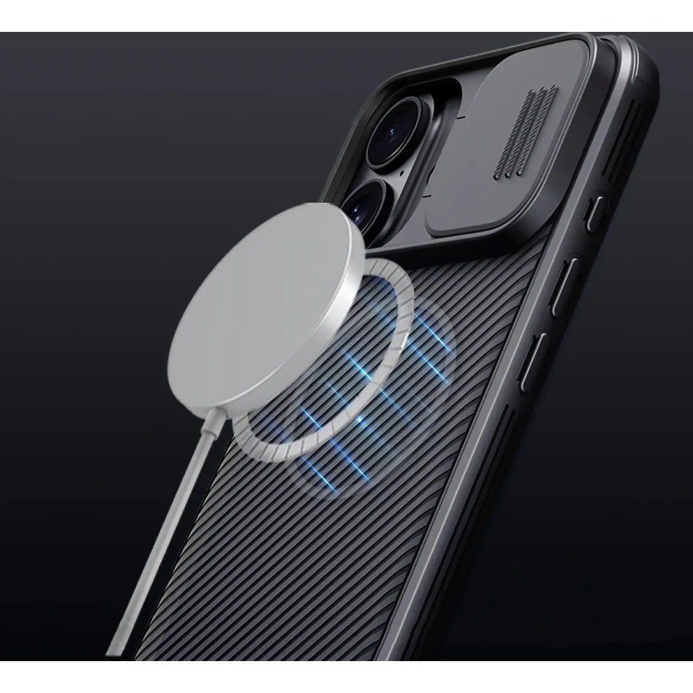 Hurtownia GSM - Etui Nillkin CamShield Pro Magnetic Case na Apple iPhone 16 czarne - NLK1607 - {ean13} - Hurt
