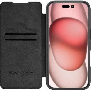 Hurtownia GSM - Nillkin Qin Prop Lederhülle Apple iPhone 16 Pro Max schwarz - NLK1608 - {ean13} - Hurt