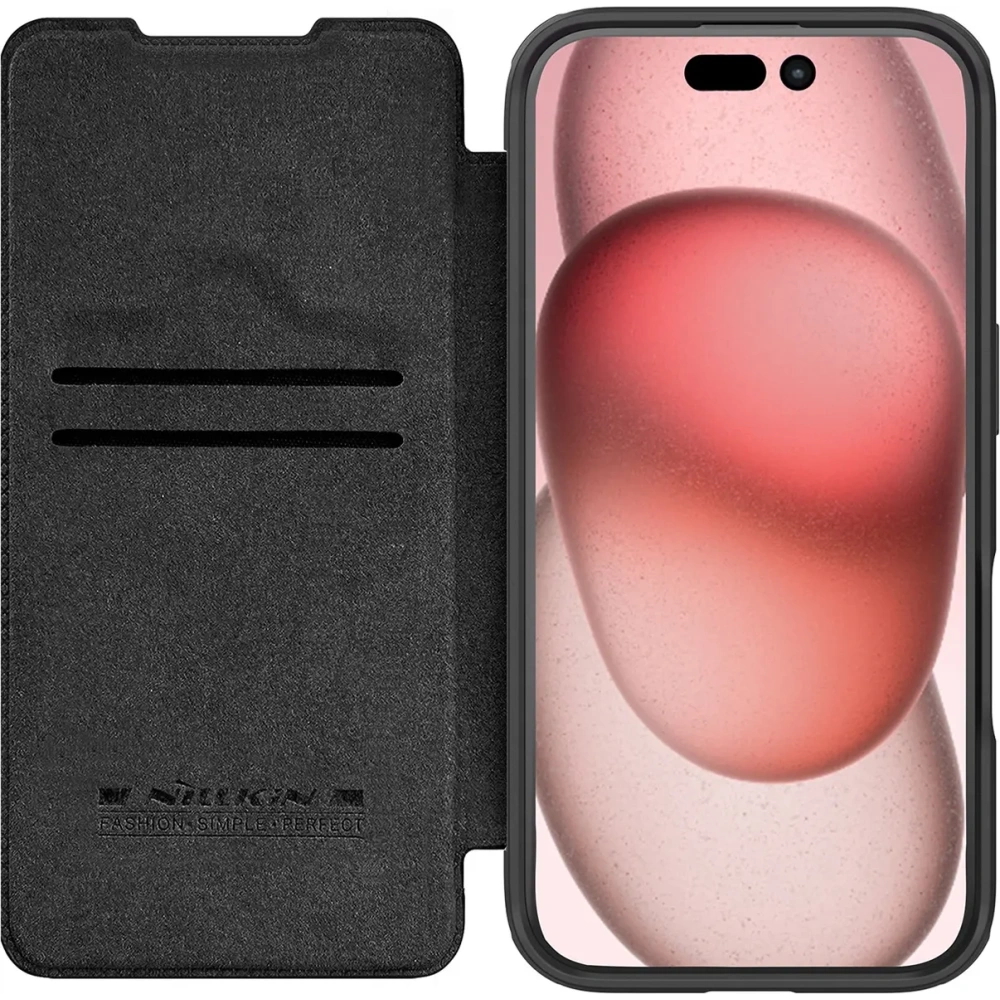Hurtownia GSM - Nillkin Qin Prop Lederhülle Apple iPhone 16 Pro Max schwarz - NLK1608 - {ean13} - Hurt