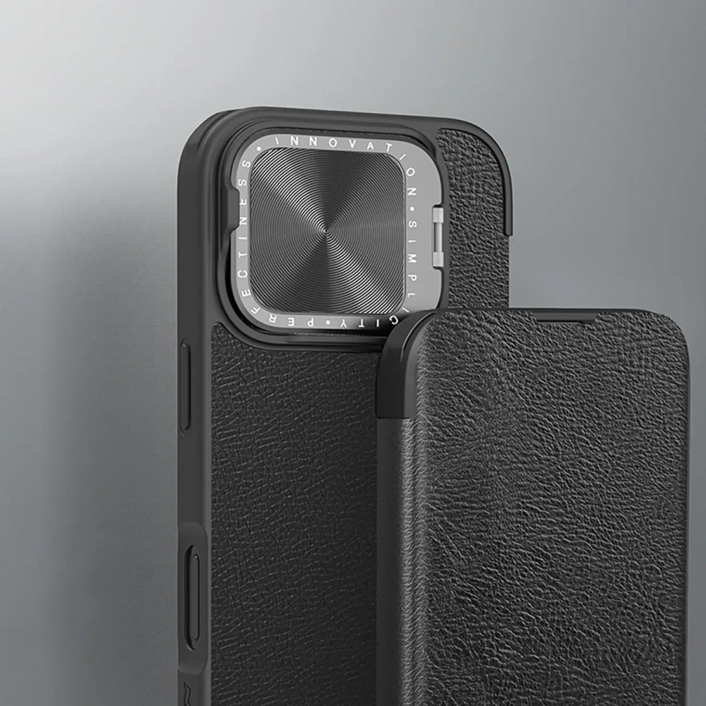 Hurtownia GSM - Nillkin Qin Prop Lederhülle Apple iPhone 16 Pro Max schwarz - NLK1608 - {ean13} - Hurt