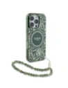 Wholesale Guess GUHMP16LHCPOFPA Apple iPhone 16 Pro hardcase IML Flowers Allover Electro With Pearl Strap MagSafe green - GUE003951 - {ean13} - Hurt