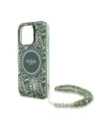 Wholesale Guess GUHMP16LHCPOFPA Apple iPhone 16 Pro hardcase IML Flowers Allover Electro With Pearl Strap MagSafe green - GUE003951 - {ean13} - Hurt