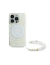 Hurtownia GSM - Etui Guess GUHMP16LHCPOFPH Apple iPhone 16 Pro hardcase IML Flowers Allover Electro With Pearl Strap MagSafe biały/white - GUE003947 - {ean13} - Hurt