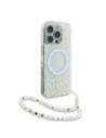 Hurtownia GSM - Etui Guess GUHMP16LHCPOFPH Apple iPhone 16 Pro hardcase IML Flowers Allover Electro With Pearl Strap MagSafe biały/white - GUE003947 - {ean13} - Hurt