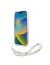 Hurtownia GSM - Etui Guess GUHMP16LHCPOFPH Apple iPhone 16 Pro hardcase IML Flowers Allover Electro With Pearl Strap MagSafe biały/white - GUE003947 - {ean13} - Hurt