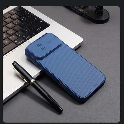 Etui Nillkin CamShield Pro Magnetic Case na Apple iPhone 16 niebieskie