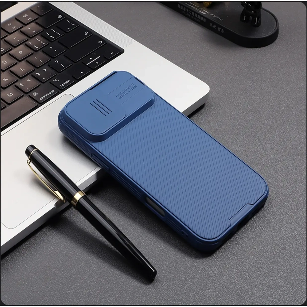 Hurtownia GSM - Etui Nillkin CamShield Pro Magnetic Case na Apple iPhone 16 niebieskie - NLK1609 - {ean13} - Hurt